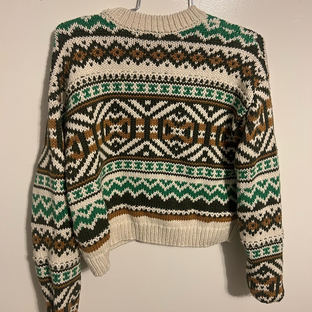 Basin & Range Retro inspired women’s crop sweater